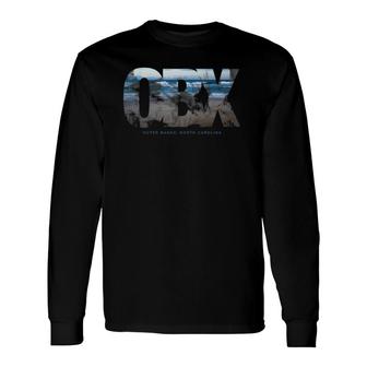 Obx Outer Banks North Carolina Long Sleeve T-Shirt | Mazezy
