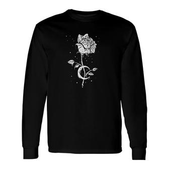 Occult Moon Rose Long Sleeve T-Shirt | Mazezy