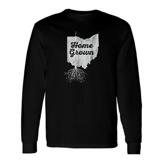 Ohio Home Grown Roots Oh State Pride Long Sleeve T-Shirt T-Shirt | Mazezy