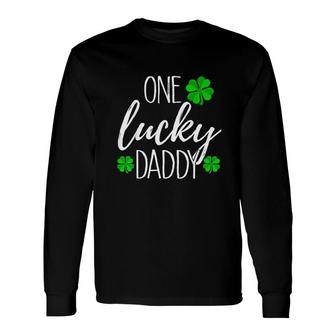 One Lucky Dad Matching Long Sleeve T-Shirt - Thegiftio UK