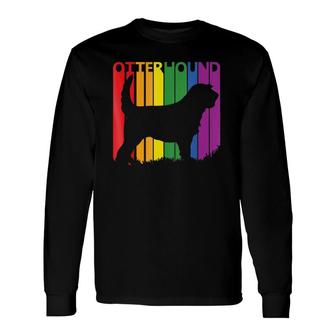 Otterhound Rainbow Lgbt Dog Lover Long Sleeve T-Shirt T-Shirt | Mazezy