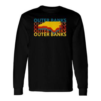 Outer Banks Nc Vintage Repeat Obx Souvenirs Long Sleeve T-Shirt T-Shirt | Mazezy