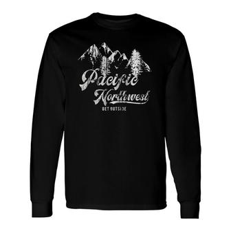 Pacific Northwest Cascadia Get Outside Pnw Long Sleeve T-Shirt T-Shirt | Mazezy