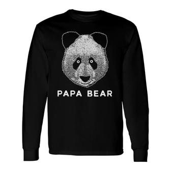 Panda Bear Outfit For Papa Dad Father Daddy Clothes Long Sleeve T-Shirt T-Shirt | Mazezy