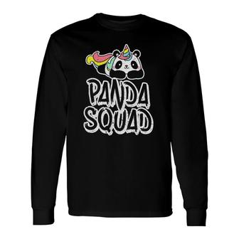 Panda Squad Pandicorn Unicorn Pandacorn Long Sleeve T-Shirt T-Shirt | Mazezy