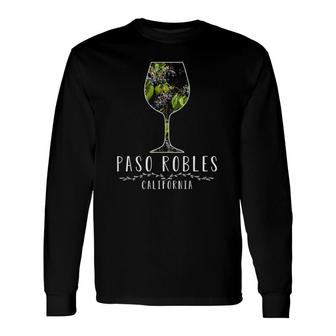 Paso Robles California Wine Country Vacation Long Sleeve T-Shirt T-Shirt | Mazezy