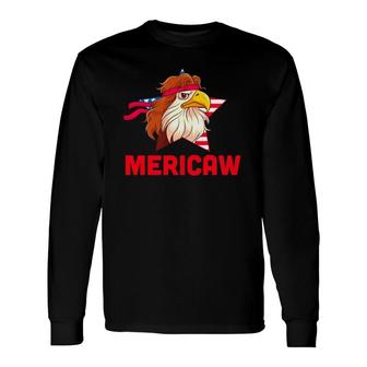 Patriotic Eagle Mericaw 4Th Of July Usa Merica Long Sleeve T-Shirt T-Shirt | Mazezy