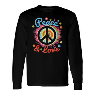 Peace And Love Peace Sign Positive Inspiration 70'S Hippie Long Sleeve T-Shirt T-Shirt