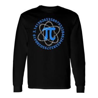Pi Day 2022 Atom Pi Math Geek Science Lovers Long Sleeve T-Shirt T-Shirt | Mazezy
