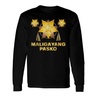 Pinoy Christmas Maligayang Pasko Long Sleeve T-Shirt | Mazezy