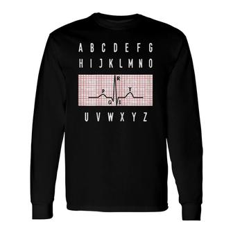 Pqrst Heartbeats Nurse Alphabet Nursing Long Sleeve T-Shirt | Mazezy