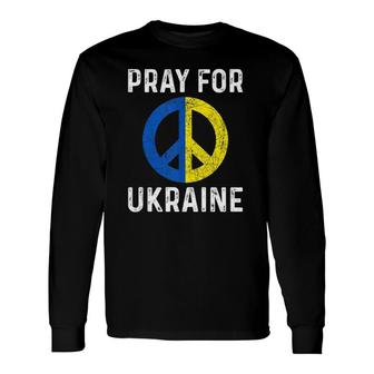 Pray For Ukraine Support Ukraine I Stand With Ukraine Tank Top Long Sleeve T-Shirt | Mazezy