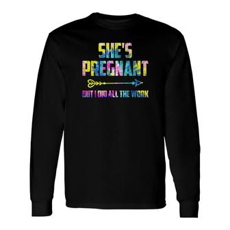 Pregnancy Announcement For Dad Baby Reveal Long Sleeve T-Shirt T-Shirt | Mazezy