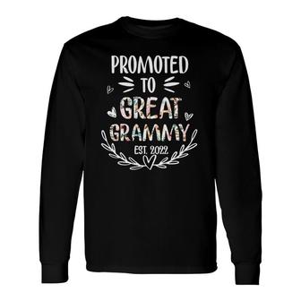 Promoted To Great Grammy Est 2022 Ver2 Long Sleeve T-Shirt T-Shirt | Mazezy