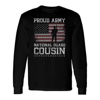 Proud Army National Guard Cousin US Military Long Sleeve T-Shirt T-Shirt | Mazezy