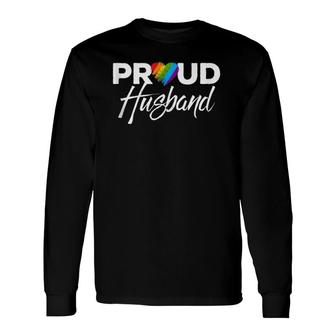 Proud Husband Gay Pride Month Lgbtq Tank Top Long Sleeve T-Shirt T-Shirt | Mazezy