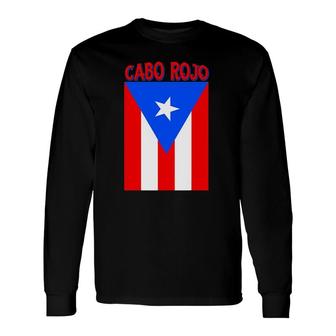Puerto Rican Cabo Rojo Puerto Rico Flag Long Sleeve T-Shirt T-Shirt | Mazezy DE