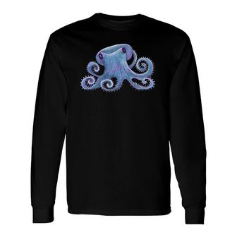 Purple Octopus Colorful Ocean Sea Creature Marine Animal Long Sleeve T-Shirt T-Shirt | Mazezy