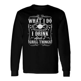 Pwp Bbq Grilling Drinking Bbq Griller For Dad Long Sleeve T-Shirt T-Shirt | Mazezy