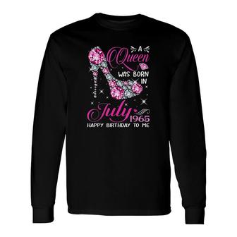 Queens Are Born In July Long Sleeve T-Shirt T-Shirt | Mazezy