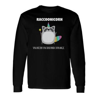 Raccoonicorn Unicorn Raccoon Magical Animal Long Sleeve T-Shirt T-Shirt | Mazezy