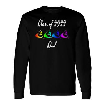 Rainbow Color Guard Dad Flag Graphic Class Of 2022 Ver2 Long Sleeve T-Shirt T-Shirt | Mazezy