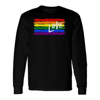 Rainbow Love Lgbtq Gay Pride Pride Month Love Wins Long Sleeve T-Shirt T-Shirt | Mazezy