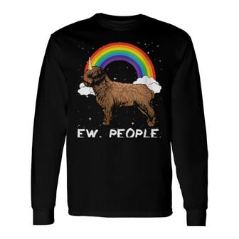 Rainbow Spanish Water Dog Ew People Unicorn Dog Long Sleeve T-Shirt | Mazezy