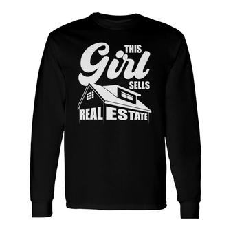 Real Estate Art For Realtor Real Estate Agent Long Sleeve T-Shirt | Mazezy