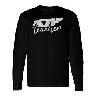 Red For Ed Tennessee Teacher Red For Ed Tee Long Sleeve T-Shirt T-Shirt | Mazezy