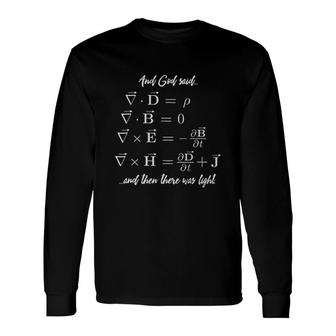 Religious Maxwell Equations Long Sleeve T-Shirt T-Shirt | Mazezy