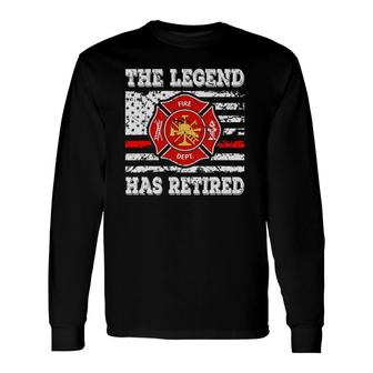 Retired Fireman 911 Rescue Retirement Firefighter Long Sleeve T-Shirt T-Shirt | Mazezy