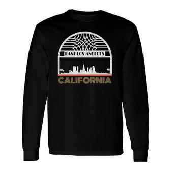 Retro California State East Los Angeles Long Sleeve T-Shirt T-Shirt | Mazezy