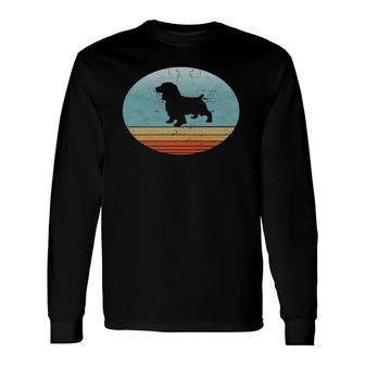 Retro English Cocker Spaniel Dog Breed Vintage Style Dogs Long Sleeve T-Shirt T-Shirt | Mazezy