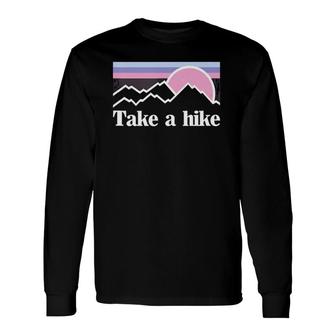 Retro Take A Hike Tank Top Long Sleeve T-Shirt T-Shirt | Mazezy