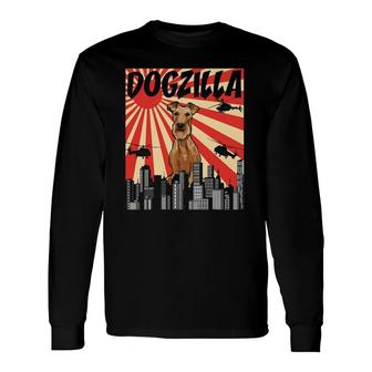 Retro Japanese Dogzilla Irish Terrier Long Sleeve T-Shirt T-Shirt | Mazezy
