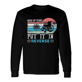 Retro Back Up Terry Back It Up Terry 4th Of July Fireworks Long Sleeve T-Shirt - Seseable