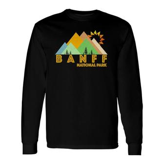 Retro Vintage Banff National Park Tee Long Sleeve T-Shirt T-Shirt | Mazezy