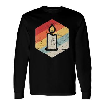 Retro Vintage Homemade Candle Making Candle Making V Neck Long Sleeve T-Shirt T-Shirt | Mazezy