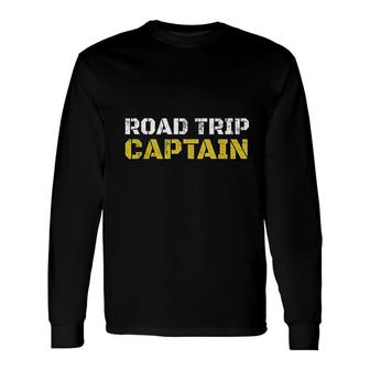 Road Trip Captain Summer Camping Travel Long Sleeve T-Shirt | Mazezy