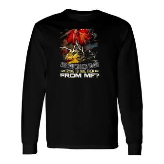Rooster Fighting I'm Willing To Die For My Rights Are You Willing To Die Long Sleeve T-Shirt T-Shirt | Mazezy