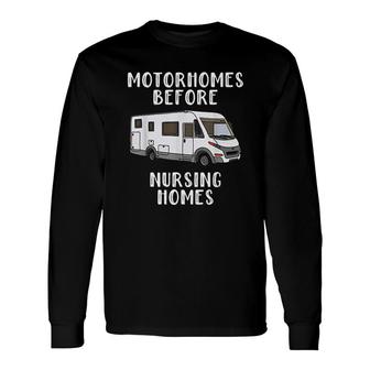 Rv Motorhome For Seniors Long Sleeve T-Shirt T-Shirt | Mazezy