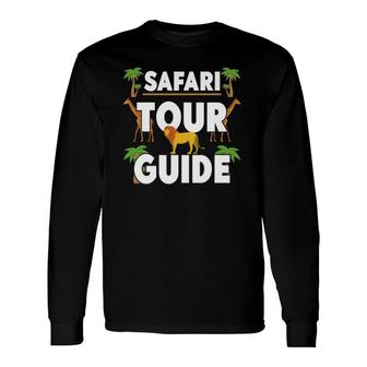 Safari Tour Guide Costume Africa Zoo Outfit Safari Tour Long Sleeve T-Shirt T-Shirt | Mazezy