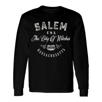 Salem The City Of Witches Massachusetts Long Sleeve T-Shirt | Mazezy