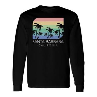 Santa Barbara Beach California Surf Vintage Cali Isla Vista Long Sleeve T-Shirt T-Shirt | Mazezy