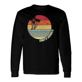 Santa Monica California Beach Vacation Souvenir Long Sleeve T-Shirt T-Shirt | Mazezy