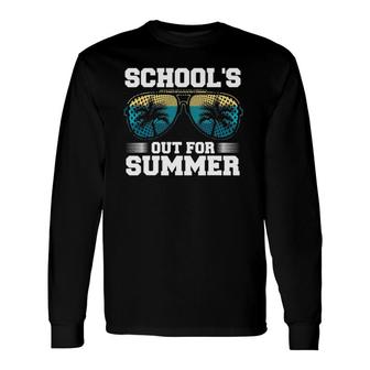 School's Out For Summer Last Day Of School Hello Summertime Long Sleeve T-Shirt T-Shirt | Mazezy