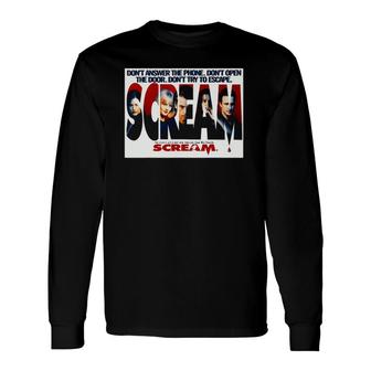 Scream Horror Vintage Long Sleeve T-Shirt T-Shirt | Mazezy