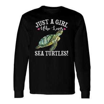 Sea Turtle Tank Top Lovers Long Sleeve T-Shirt T-Shirt | Mazezy