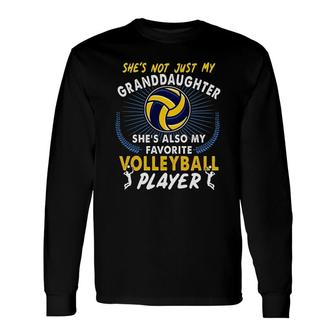 Shes Also My Favorite Volleyball Player Long Sleeve T-Shirt T-Shirt | Mazezy